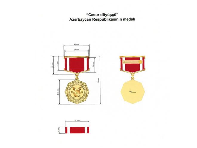 Hərbi qulluqçular “Cəsur döyüşçü” medalı ilə təltif edildi