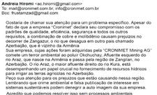 Braziliyalı ictimai fəal "Cronimet" şirkətindən Oxçuçayın çirkləndirilməsinə son qoyulmasını tələb edib - FOTO