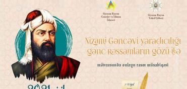 “NIZAMI GƏNCƏVI ILI”NƏ HƏSR OLUNAN ONLAYN RƏSM MÜSABIQƏSINƏ YEKUN VURULUB