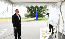 Prezident İlham Əliyev Goranboyda Əlirzalı-Xan Qərvənd-Səfikürd-Tapqaraqoyunlu avtomobil yolunun açılışında iştirak edib - FOTO