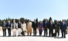 Prezident İlham Əliyev Pakistan Milli Assambleyanın sədrinin başçılıq etdiyi nümayəndə heyətini qəbul edib - FOTO