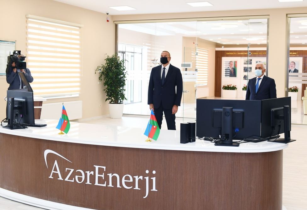Prezident İlham Əliyev əsaslı şəkildə yenidən qurulan “Abşeron” yarımstansiyasının açılışında iştirak edib