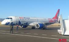 Beynəlxalq səyahətçilər Füzuli aeroportuna kommersiya təyinatlı sınaq uçuşu ilə ilk dəfə Qarabağa səfər edib - FOTO