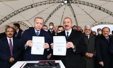 Azərbaycan və Türkiyə Prezidentləri Zəngəzur Dəhlizinin təməlini qoyublar - FOTO