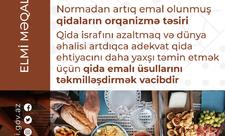 Normadan artıq emal olunmuş qidaların orqanizmə təsiri