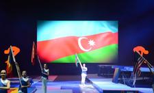 Bakıda Batut Gimnastikası üzrə 28-ci Dünya Yaş Qrupları Yarışlarının açılış mərasimi keçirilib - FOTO