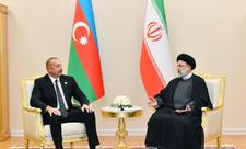 Prezident İlham Əliyevin İran Prezidenti Seyid İbrahim Rəisi ilə görüşü olub - FOTO