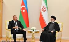 Prezident İlham Əliyevin İran Prezidenti Seyid İbrahim Rəisi ilə görüşü olub - FOTO