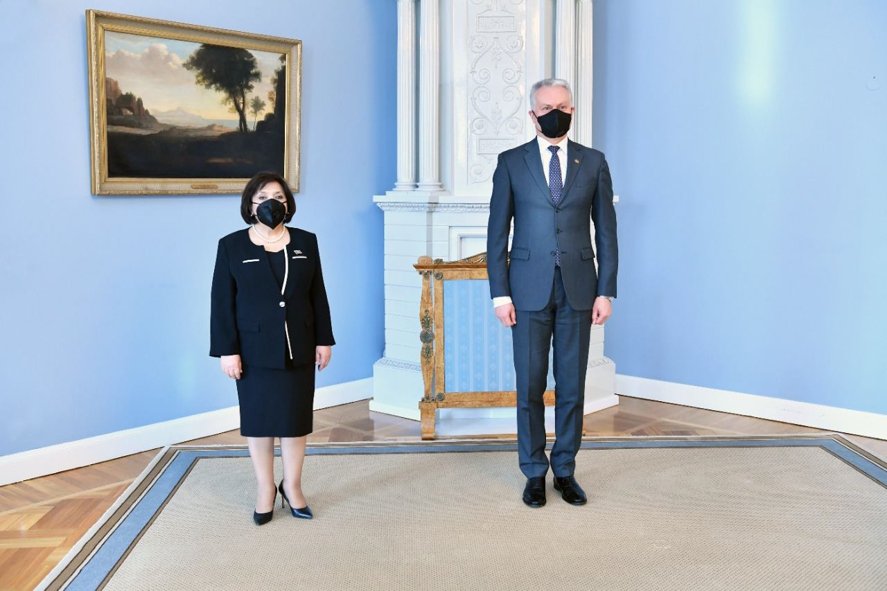 Sahibə Qafarova Litva Prezidenti ilə görüşüb - FOTO