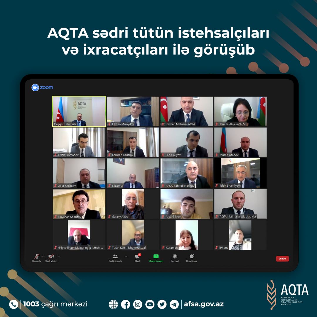 AQTA sədri tütün istehsalçıları və ixracatçıları ilə görüşüb