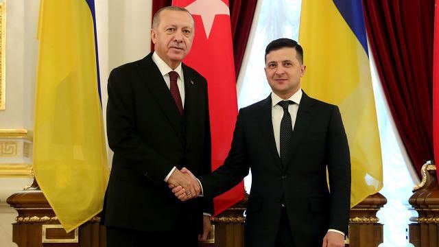 Türkiyə və Ukrayna prezidentlərinin görüşü başlayıb