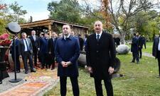 Prezident İlham Əliyev və Gürcüstanın Baş naziri İrakli Qaribaşvili Muxrani sarayında mədəni proqramda iştirak ediblər - FOTO