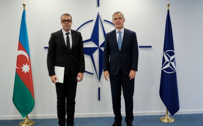 NATO baş katibi Azərbaycanın alyansdakı nümayəndəsinin etimadnaməsini qəbul edib