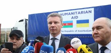 Ukrayna səfiri humanitar yardıma görə Azərbaycana təşəkkür edib