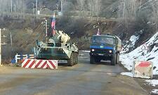 Rusiya sülhməramlılarına aid daha 3 yük avtomobili Laçın yolundan keçib - FOTO