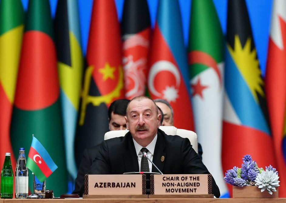Prezident İlham Əliyev: Qoşulmama Hərəkatının sədri olaraq məqsədimiz ədaləti və beynəlxalq hüququ müdafiə etməkdir - TAM ÇIXIŞ