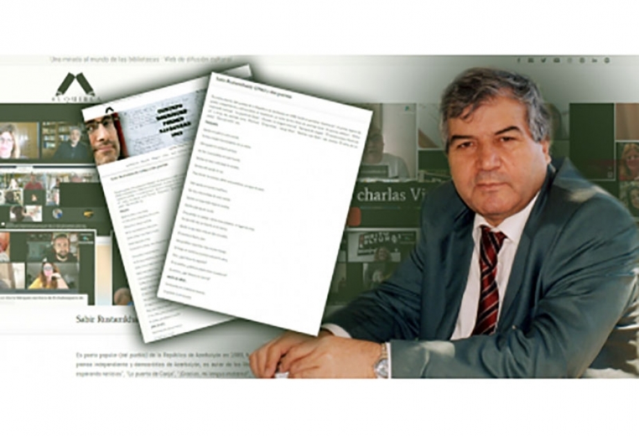 Sabir Rüstəmxanlının şeirləri İspaniya ədəbiyyat portalında