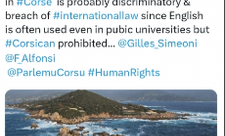 Korsika dilinin qadağan edilməsi ada sakinlərini qəzəbləndirib