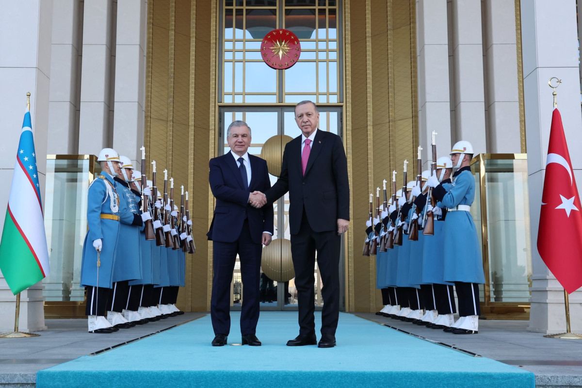 Ərdoğan Şavkat Mirziyoyevlə görüşüb