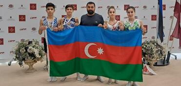 Azərbaycan gimnastları Riqada batut gimnastikası üzrə beynəlxalq turnirdə 3 qızıl və 1 gümüş medal qazanıblar