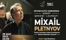 Məşhur pianoçu Mixail Pletnyov Heydər Əliyev Mərkəzində çıxış edəcək