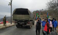 Sülhməramlılara aid 3 avtomobil Laçın yolundan maneəsiz keçib -FOTO