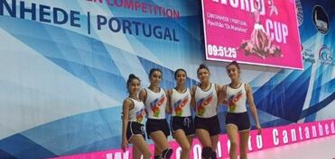 Aerobika gimnastlarımız Portuqaliyada iki turnirdə güclərini sınayıblar