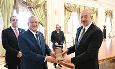 Prezident İlham Əliyev Misir parlamentinin Nümayəndələr Palatasının sədrini qəbul edib - FOTO