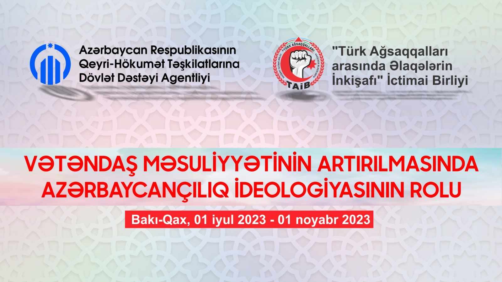 “Türk Ağsaqqalları arasında Əlaqələrin İnkişafı” İctimai Birliyi yeni layihənin icrasına başlayıb