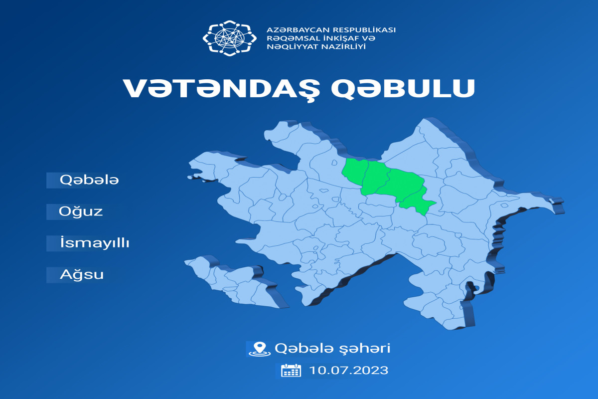 Rəşad Nəbiyev Qəbələdə vətəndaşları qəbul edəcək
