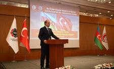 Bu gün Ankarada Türk Ağsaqqalları Birliyi- TAİB və Türkiyədəki Azərbaycan İş İnsanları Birliyinin birgə təşkilatçılığı ilə Ulu Öndər Heydər Əliyevin və Türkiyə Cümhuriyyətinin 100 illiyinə həsr olunmuş, “Türkiye-Türk Dünyası Yüzyılı: siyasi, iqtisadi əlaqələrdə yeni yanaşma modeli” adlı  konfrans keçirilib