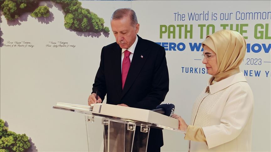 Türkiyə prezidenti Nyu-Yorkda Qlobal Sıfır Tullantı Bəyannaməsini imzalayıb