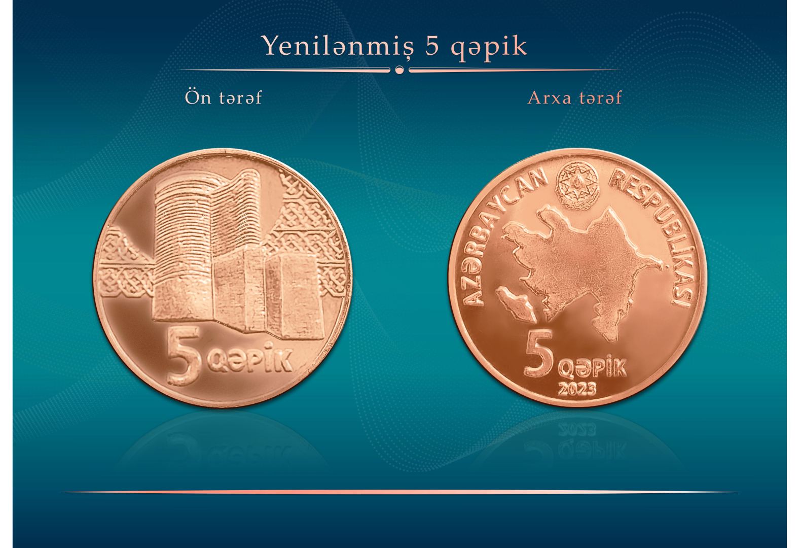 Yeni 5 qəpiklik metal pul nişanları tədavülə buraxıldı