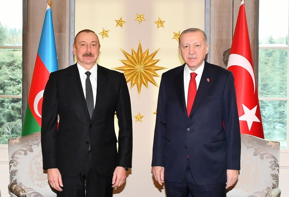 Prezident İlham Əliyev və Rəcəb Tayyib Ərdoğan İğdır-Naxçıvan qaz kəmərinin təməlqoyma mərasimində iştirak ediblər