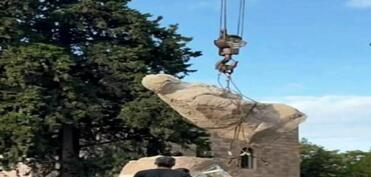 Terrorçu Monte Melkonyanın Xocavənddəki heykəli sökülüb