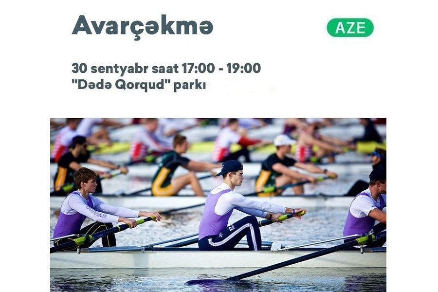 “Dədə Qorqud” parkında avarçəkmə təlimi keçiriləcək
