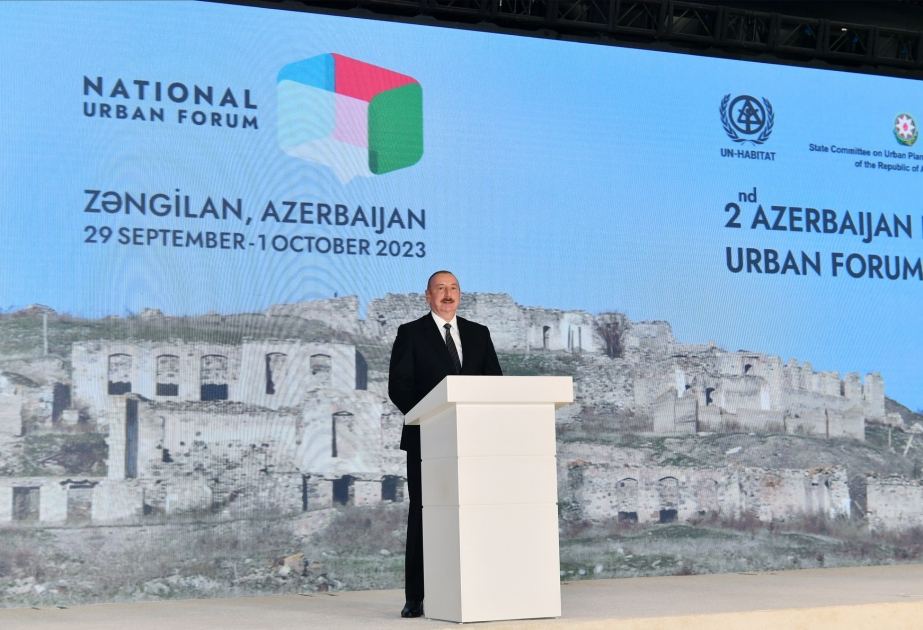 Prezident İlham Əliyev: 8 şəhər və 92 kəndin Baş planı artıq təsdiq edilib