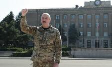 Prezident İlham Əliyev Xankəndi şəhərində Azərbaycan Respublikasının Dövlət Bayrağını ucaldıb və çıxış edib (FOTO) (YENİLƏNİB) (VİDEOYAYIM)