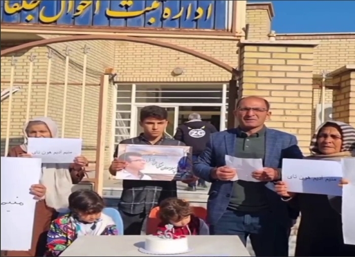 VVAQİ-nin qarşısında Yürüş Mehrəli Bəylinin qardaşı oğlu Huntayın ad günü keçirilib