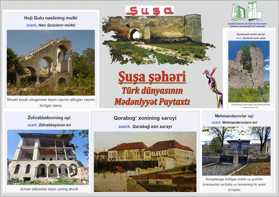Şuşa şəhəri haqqında “Vikipediya”nın özbək dilli seqmentində bölmələr hazırlanıb