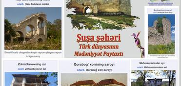 Şuşa şəhəri haqqında “Vikipediya”nın özbək dilli seqmentində bölmələr hazırlanıb