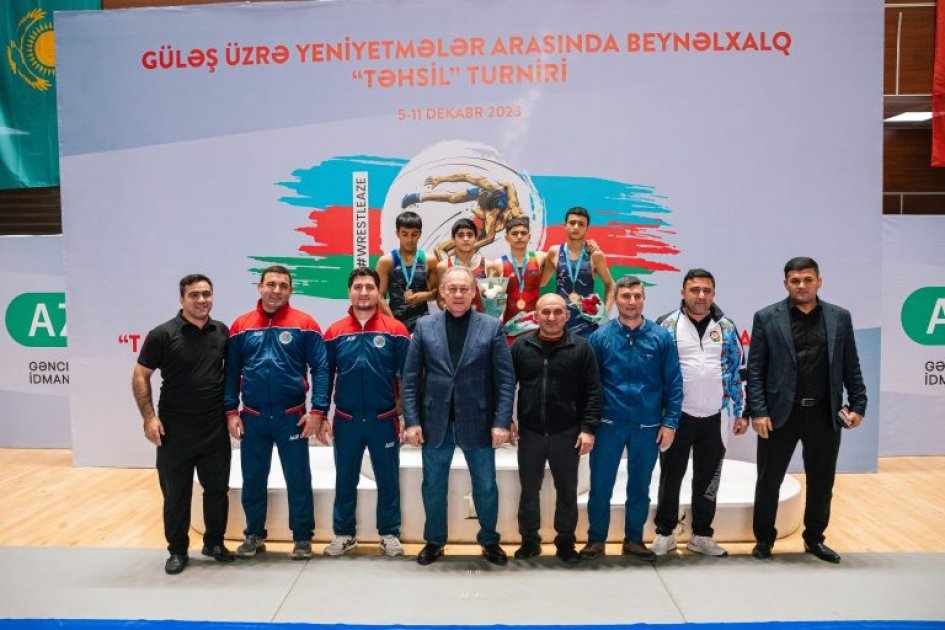 Güləş üzrə “Təhsil” turnirində daha beş çəki üzrə qaliblər bəlli olub