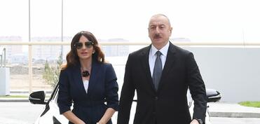Президент и первая леди на открытии Мемориала Ходжалинского геноцида