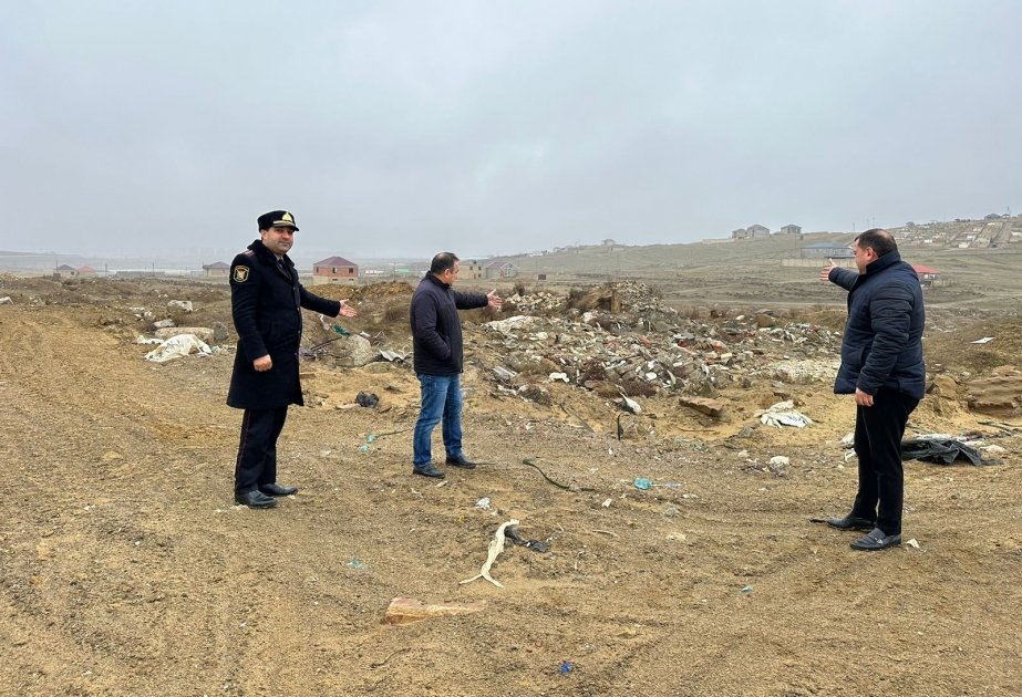 Xırdalanda ətraf mühiti məişət tullantıları ilə çirkləndirən şəxs barədə protokol tərtib olunub