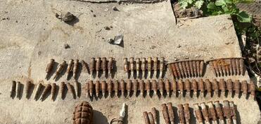 В Ханкенди и Шуше обнаружены боеприпасы