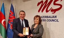Əməkdar jurnalist Əntiqə Qonağın 65 illik yubileyi ilə bağlı toplantı keçirilib
