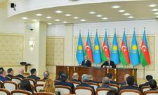 Prezident İlham Əliyev və Prezident Kasım-Jomart Tokayev mətbuata bəyanatlarla çıxış ediblər - YENİLƏNİB