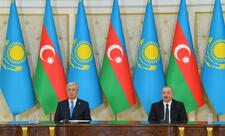 Prezident İlham Əliyev və Prezident Kasım-Jomart Tokayev mətbuata bəyanatlarla çıxış ediblər - YENİLƏNİB