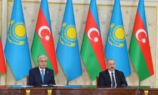 Prezident İlham Əliyev və Prezident Kasım-Jomart Tokayev mətbuata bəyanatlarla çıxış ediblər - YENİLƏNİB
