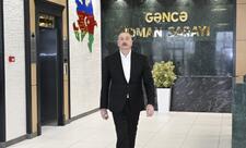 Prezident İlham Əliyev Gəncə İdman Sarayının açılışında iştirak edib - YENİLƏNİB